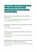 WGU C182 OBJECTIVE ASSESSMENT EXAM&NewLine;PREP QUESTIONS AND ANSWERS&NewLine;BUNDLED EXAMS SET WITH PRACTICE&NewLine;SOLUTION REVIEW
