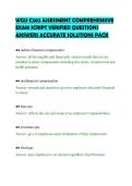 WGU C202 ASSESSMENT COMPREHENSIVE&NewLine;EXAM SCRIPT VERIFIED QUESTIONS&NewLine;ANSWERS ACCURATE SOLUTIONS PACK&NewLine;