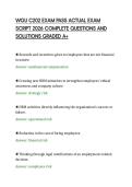 WGU C202 EXAM PASS ACTUAL EXAM&NewLine;SCRIPT 2026 COMPLETE QUESTIONS AND&NewLine;SOLUTIONS GRADED A&plus;