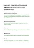 WGU C202 EXAM PREP QUESTIONS AND&NewLine;ANSWERS 2026 PRACTICE SOLUTION&NewLine;VERIFIED RESULTS&NewLine;