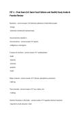 FST 1 &ndash; Final Exam &lpar;UC Davis Food Folklore and Health&rpar; Study Guide & Practice Review