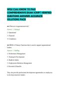 WGU C202 KNOW TO PASS&NewLine;COMPREHENSIVE EXAM SCRIPT VERIFIED&NewLine;QUESTIONS ANSWERS ACCURATE&NewLine;SOLUTIONS PACK&NewLine;