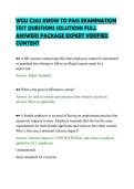 WGU C202 KNOW TO PASS EXAMINATION&NewLine;TEST QUESTIONS SOLUTIONS FULL&NewLine;ANSWERS PACKAGE EXPERT VERIFIED&NewLine;CONTENT