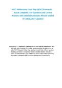 NCCT Phlebotomy Exam Prep &lpar;NCPT&rpar; Exam with &NewLine;Actual Complete 250&plus; Questions and Correct &NewLine;Answers with Detailed Rationales Already Graded &NewLine;A&plus; &vert;2026&sol;2027 Updated 