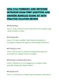 WGU C702 FORENSICS AND NETWORK&NewLine;INTRUSION EXAM PREP QUESTIONS AND&NewLine;ANSWERS BUNDLED EXAMS SET WITH&NewLine;PRACTICE SOLUTION REVIEW&NewLine;