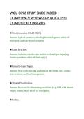 WGU C795 STUDY GUIDE PASSED&NewLine;COMPETENCY REVIEW 2026 MOCK TEST&NewLine;COMPLETE KEY INSIGHTS