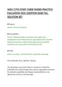 WGU C795 STUDY GUIDE PASSED PRACTICE&NewLine;EVALUATION 2026 QUESTION BANK FULL&NewLine;SOLUTION SET