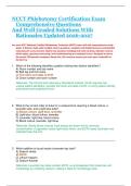 NCCT Phlebotomy Certification Exam &NewLine;Comprehensive Questions  &NewLine;And Well Graded Solutions With  &NewLine;Rationales Updated 2026-2027