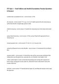 FST Quiz 1 &ndash; Food Folklore and Health &lpar;Foundations Practice Questions & Review&rpar;