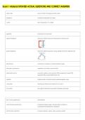 Exam 1 Material UPDATED ACTUAL QUESTIONS AND CORRECT ANSWERS
