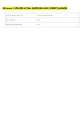 245 exam 1 UPDATED ACTUAL QUESTIONS AND CORRECT ANSWERS 