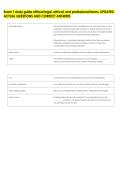 Exam 1 study guide without legal&comma; ethical&comma; and professional terms&period; UPDATED &NewLine;ACTUAL QUESTIONS AND CORRECT ANSWERS 
