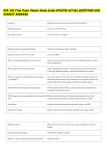 HCR 240 Final Exam Master Study Guide UPDATED ACTUAL QUESTIONS AND &NewLine;CORRECT ANSWERS 