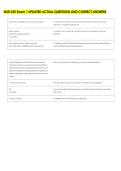 NUR 245 Exam 1 UPDATED ACTUAL QUESTIONS AND CORRECT ANSWERS 