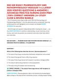 NSG 520 EXAM 1 PHARMACOLOGY AND PATHOPHYSIOLOGY MODULES 1&ndash;4 &vert; LATEST 2026 VERIFIED QUESTIONS & ANSWERS &vert; ADVANCED PRACTICE NURSING EXAM PREP &vert; 100&percnt; CORRECT ANSWERS &vert; A&plus; STUDY GUIDE & REVIEW BUNDLE