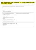 NRF Customer service exam study guide - 3&sol;17 ACTUAL UPDATED QUESTIONS &NewLine;AND CORRECT ANSWERS
