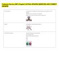 Customer Service NRF-Chapter 2 ACTUAL UPDATED QUESTIONS AND CORRECT &NewLine;ANSWERS
