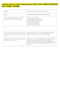 customer Service & Sales Fundamentals by NRF ACTUAL UPDATED QUESTIONS &NewLine;AND CORRECT ANSWERS 