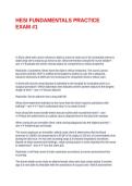 HESI FUNDAMENTALS PRACTICE EXAM &num;1