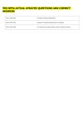 TEEX NFPA ACTUAL UPDATED QUESTIONS AND CORRECT &NewLine;ANSWERS 