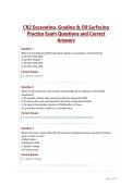 CR2 Excavating&comma; Grading & Oil Surfacing&NewLine;Practice Exam Questions and Correct&NewLine;Answers