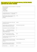 Plans Examiner for Fire and Emergency Services&lowbar;5 ACTUAL UPDATED &NewLine;QUESTIONS AND CORRECT ANSWERS 