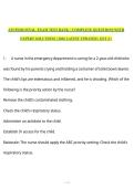 &NewLine;ATI PEDS FINAL  EXAM TEST BANK  &vert; COMPLETE QUESTIONS WITH EXPERT SOLUTIONS &vert; 2026 LATEST UPDATED &vert; GET A&plus;&NewLine;