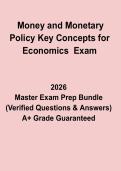 Money and Monetary Policy &ndash; Key Concepts for Economics Exam&comma; Revision Notes & Practice Questions PDF