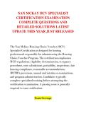 NAN MCKAY HCV SPECIALIST &NewLine;CERTIFICATION EXAMINATION &NewLine;COMPLETE QUESTIONS AND &NewLine;DETAILED SOLUTIONS LATEST &NewLine;UPDATE THIS YEAR JUST RELEASED