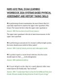 NURS 6512 FINAL EXAM LEARNING&NewLine;WORKBOOK 2026 SYSTEMS BASED PHYSICAL&NewLine;ASSESSMENT AND HISTORY TAKING SKILLS&NewLine;