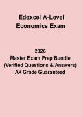 Edexcel A-Level Economics Exam &ndash; Complete Revision Notes&comma; Practice Questions & Study Guide PDF