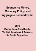 Economics&colon; Money&comma; Monetary Policy&comma; and Aggregate Demand Exam &ndash; Revision Notes & Practice Questions PDF