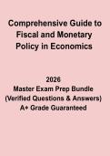 Comprehensive Guide to Fiscal and Monetary Policy in Economics Exam &ndash; Revision Notes & Practice Questions PDF