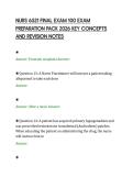 NURS 6521 FINAL EXAM 100 EXAM&NewLine;PREPARATION PACK 2026 KEY CONCEPTS&NewLine;AND REVISION NOTES