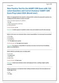 New Practice Test for the AAERT CDR Exam with 130 &NewLine;Latest Questions and Correct Answers&sol; AAERT CDR &NewLine;Exam Prep Latest 2026 &lpar;Brand new&excl;&rpar; 