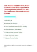 CCP Practice NEWEST AND LATEST EXAM VERSION With Expected real and comprehensive Questions and Revised Correct Answers Guarantee Pass A&plus;&period;