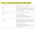 ML4T Exam 1 ACTUAL UPDATED QUESTIONS AND CORRECT ANSWERS 