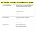 ML4T Final Prep ACTUAL UPDATED QUESTIONS AND CORRECT ANSWERS