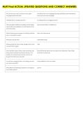ML4T Final ACTUAL UPDATED QUESTIONS AND CORRECT ANSWERS 