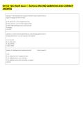 GIT CS 7646 ML4T Exam 1 ACTUAL UPDATED QUESTIONS AND CORRECT &NewLine;ANSWERS 