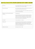 ML4T Study Guide ACTUAL UPDATED QUESTIONS AND CORRECT ANSWERS 