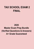 Tax School Exam 2 Final &ndash; Complete Revision Notes&comma; Practice Questions & Study Guide PDF