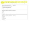 ML4T Exam 2 Part 5 &lpar;661-781&rpar; ACTUAL UPDATED QUESTIONS AND CORRECT &NewLine;ANSWERS 