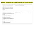ML4T Final Questions ACTUAL UPDATED QUESTIONS AND CORRECT ANSWERS 