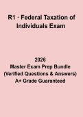 R1 &CenterDot; Federal Taxation of Individuals Exam &ndash; Complete Revision Notes & Practice Questions PDF