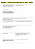 MIS MODULE 1 QUIZ UPDATED ACTUAL QUESTIONS AND CORRECT ANSWERS 