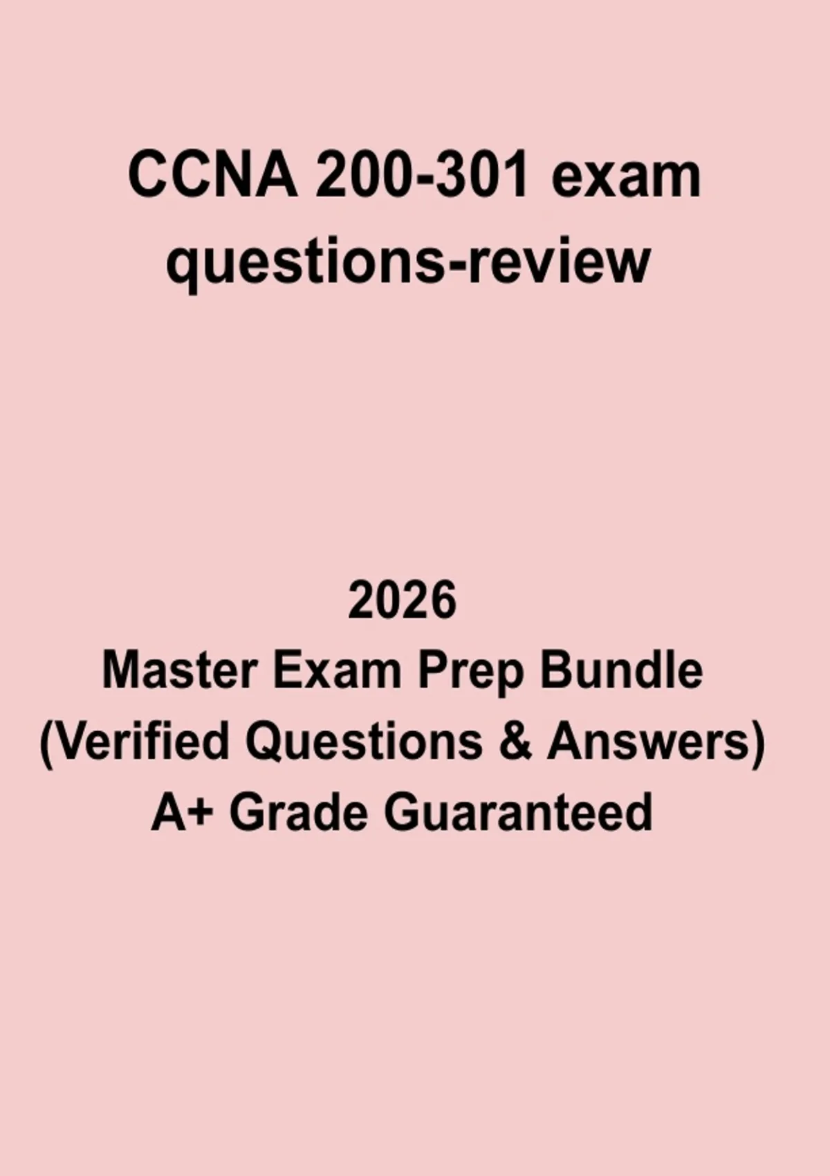 CCNA 200-301 Exam Questions Review – Complete Practice Test & Study ...