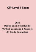 CIP Level 1 Exam &ndash; Complete Revision Notes&comma; Practice Questions & Study Guide PDF