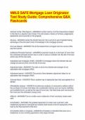 NMLS SAFE Mortgage Loan Originator Test Study Guide&colon; Comprehensive Q&A Flashcards
