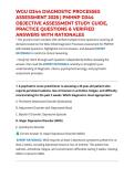 WGU D344 DIAGNOSTIC PROCESSES ASSESSMENT 2026 &vert; PMHNP D344 OBJECTIVE ASSESSMENT STUDY GUIDE&comma; PRACTICE QUESTIONS & VERIFIED ANSWERS WITH RATIONALES